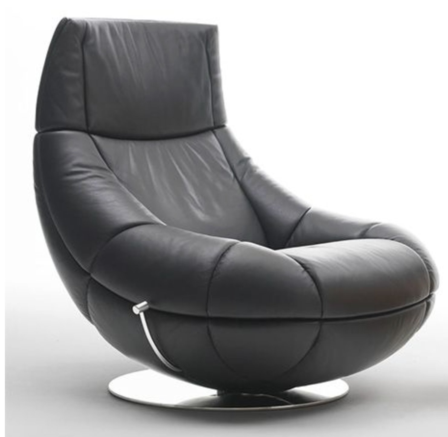 Sillón redondo cuero — Sander Design