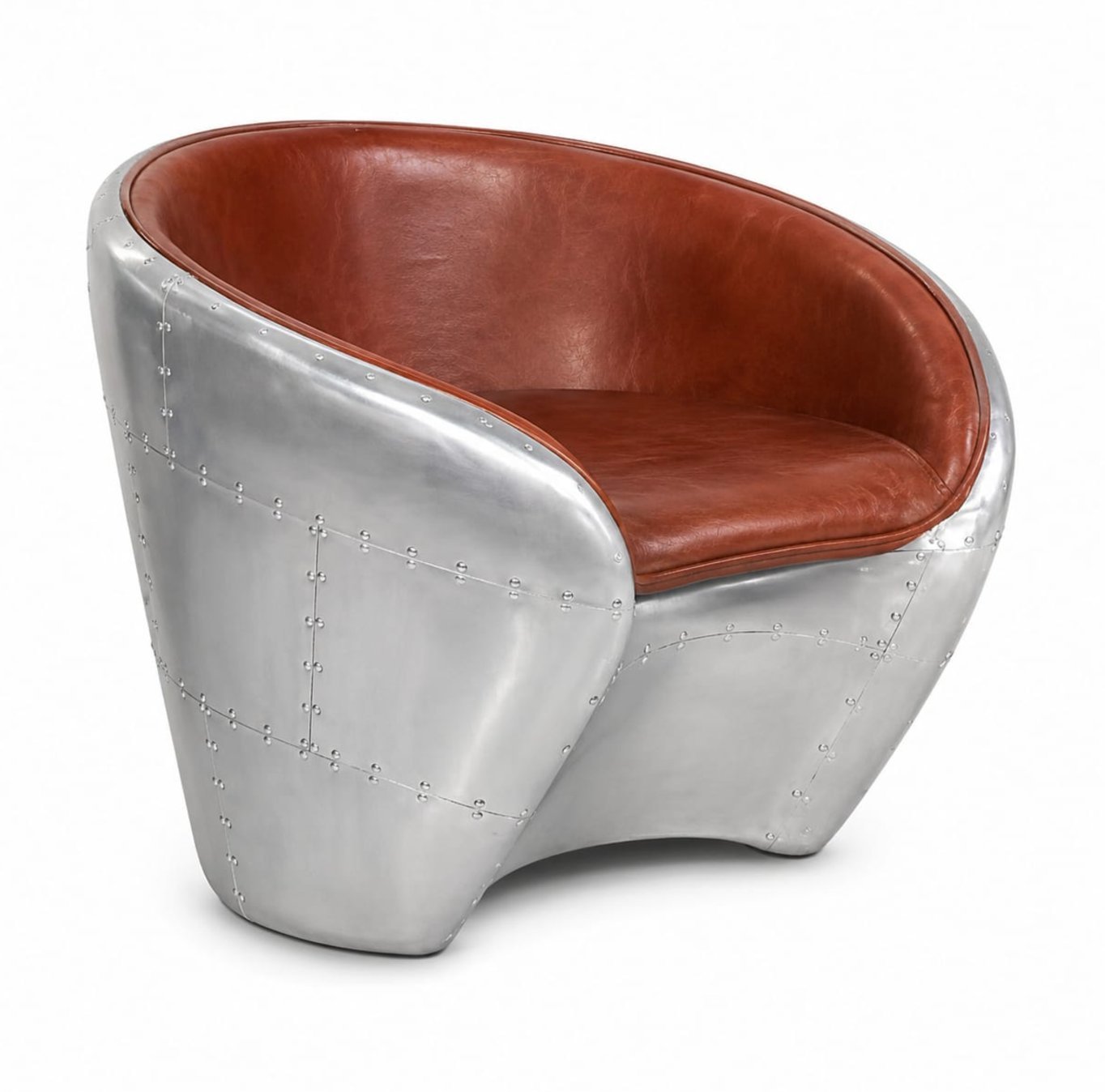 Silla aluminio cuero — Sander Design